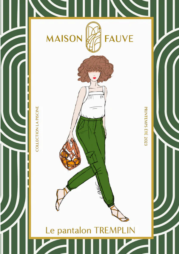 Pantalon TREMPLIN Patron de couture Pochette - MAISON FAUVE Patron de couture MAISON FAUVE | Gaspard et Léonie Tissus en ligne et Mercerie à Toulouse
