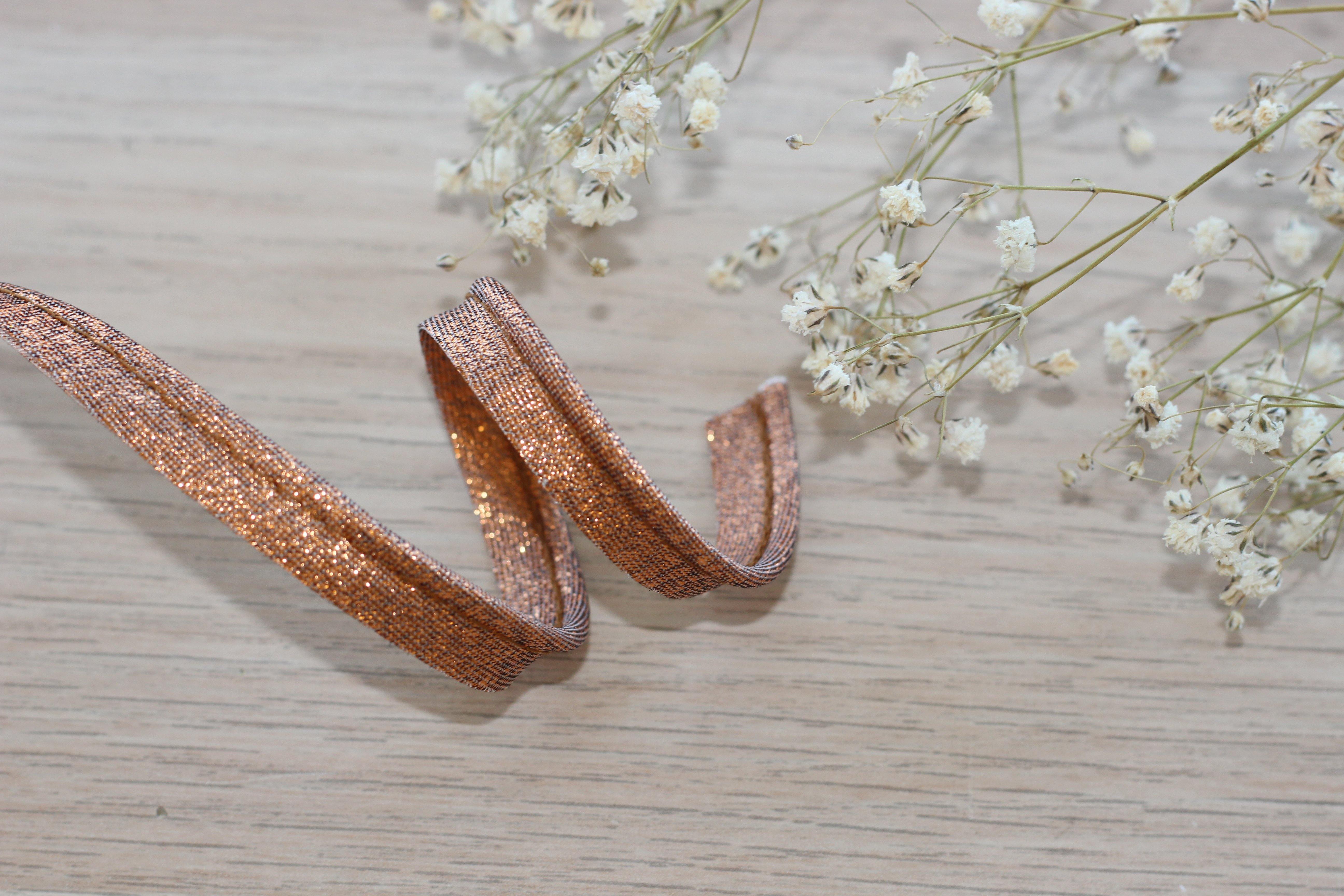 Passepoil Lamé cuivré 10mm Col:403 - L'atelier de Gaspard et Léonie