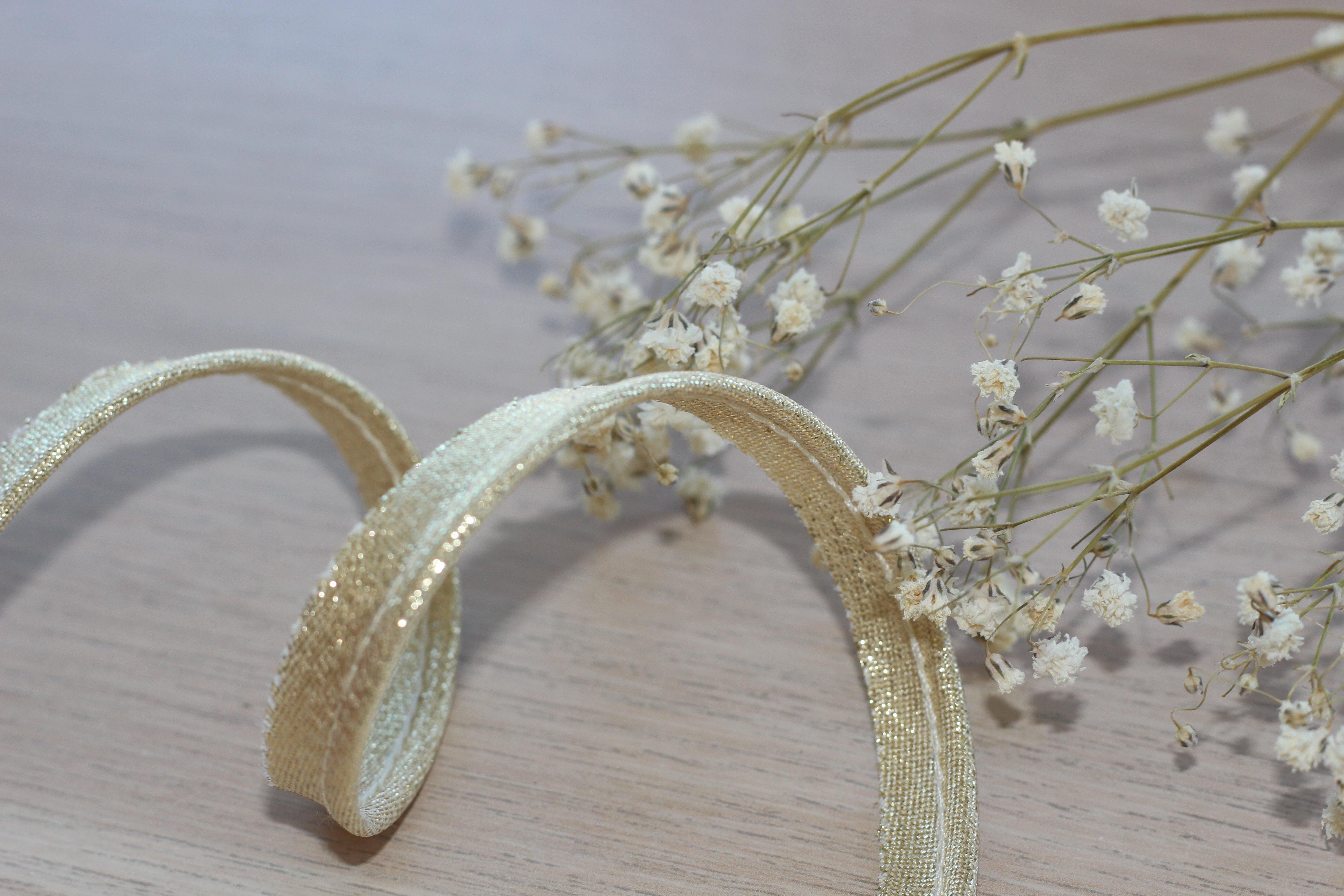 Passepoil Lamé doré 10mm Col:003 - L'atelier de Gaspard et Léonie