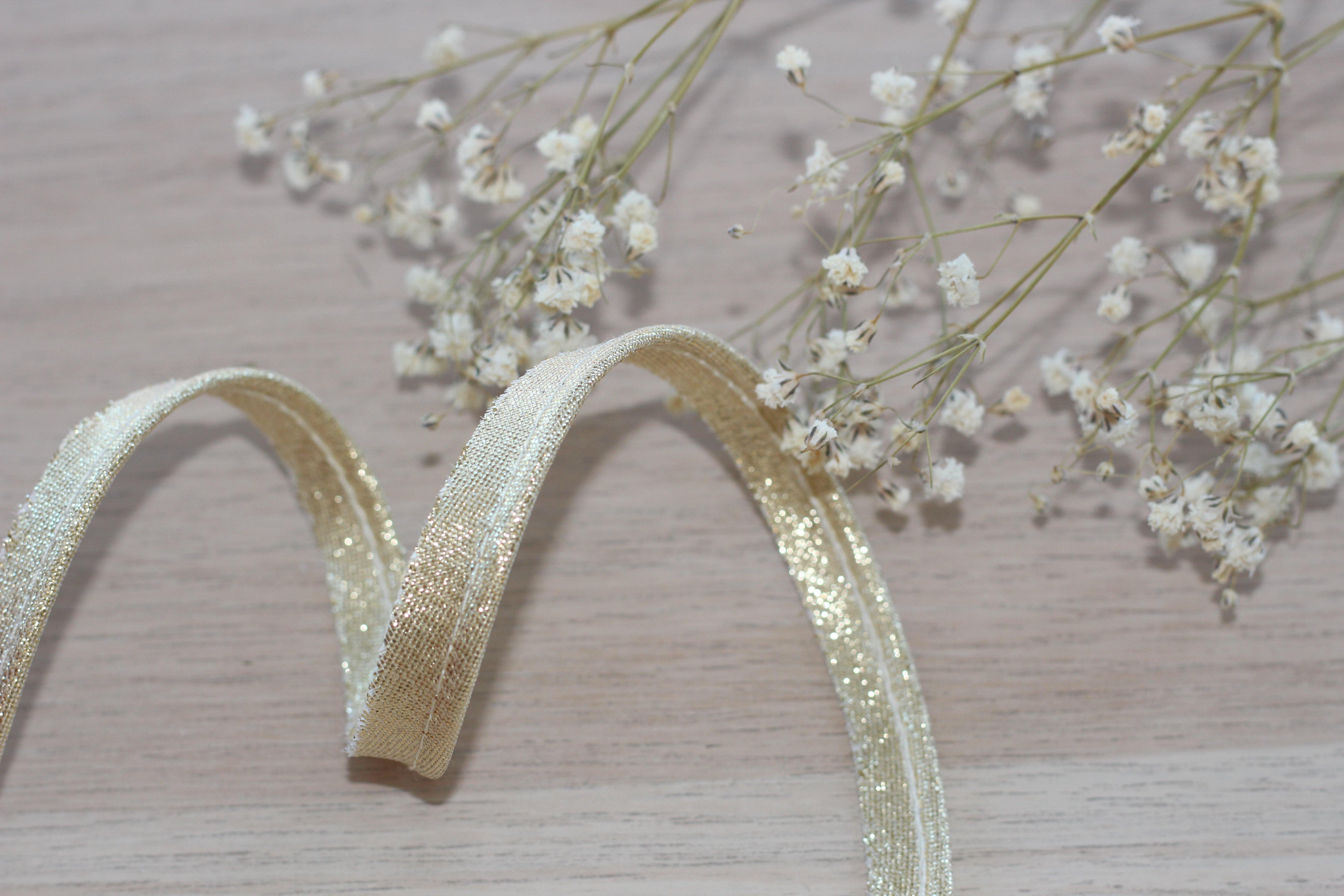 Passepoil Lamé doré 10mm Col:003 - L'atelier de Gaspard et Léonie