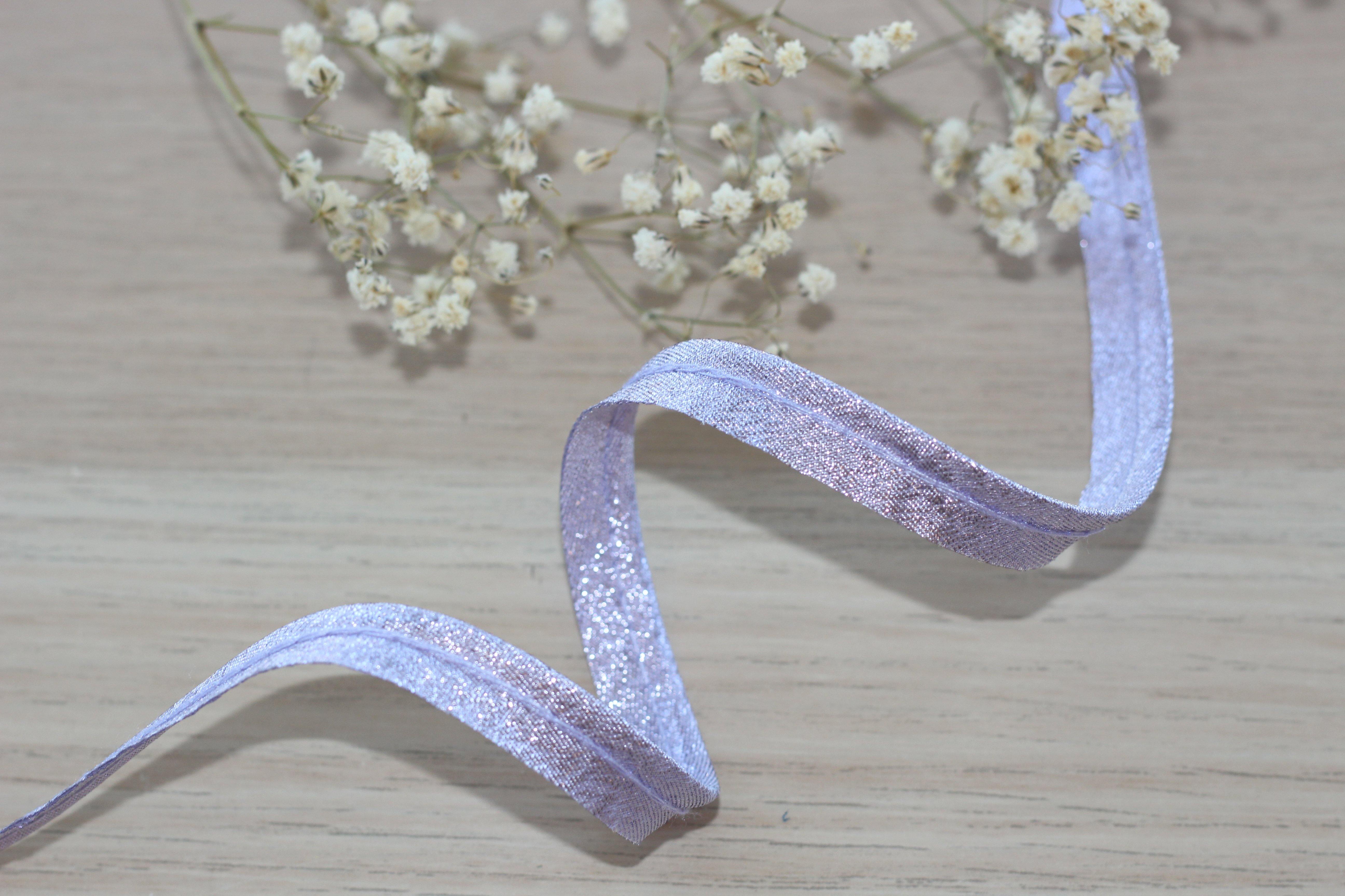 Passepoil Lamé Lilas 10mm Col:3606 - L'atelier de Gaspard et Léonie