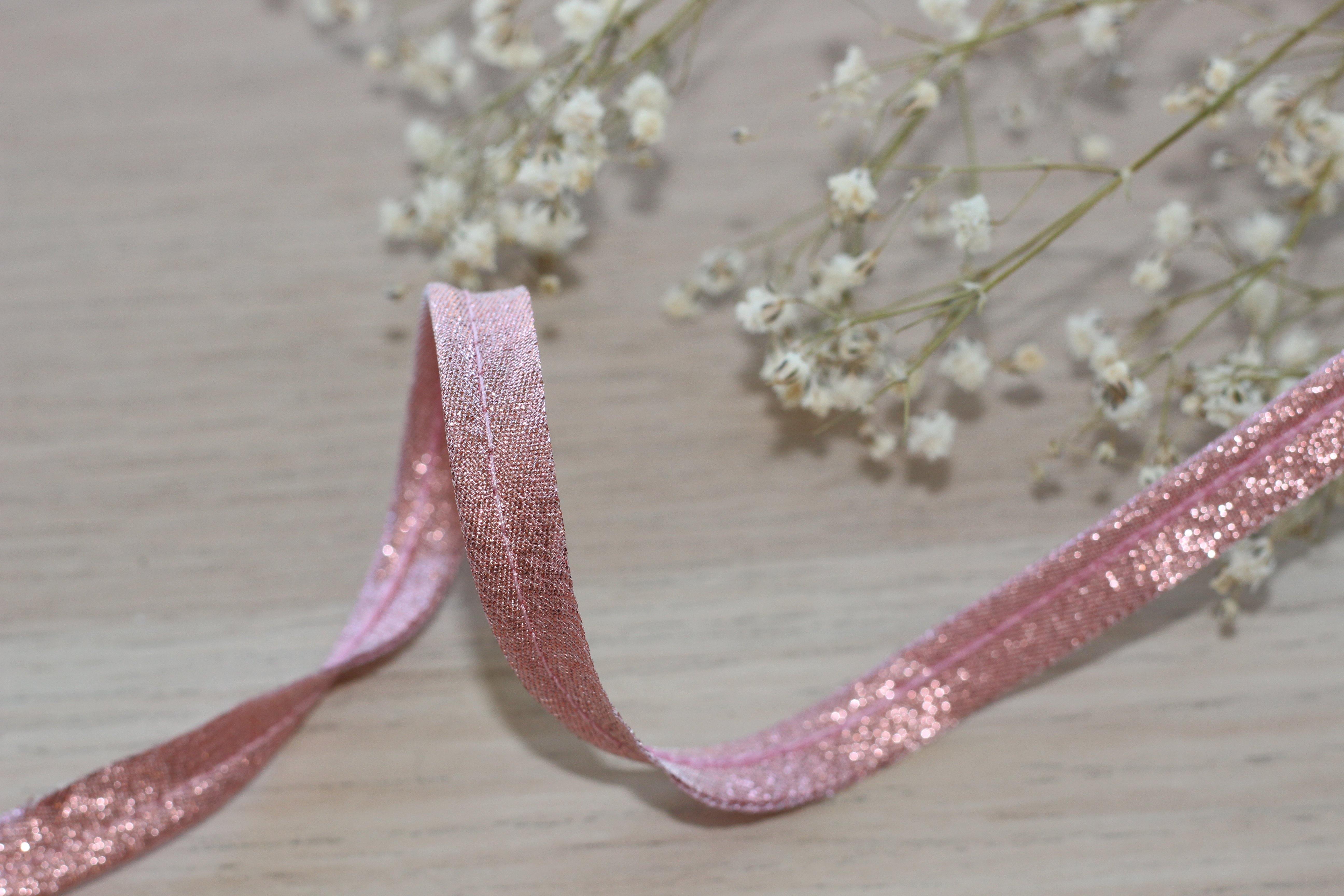 Passepoil Lamé saumon 10mm Col: 3602 - L'atelier de Gaspard et Léonie