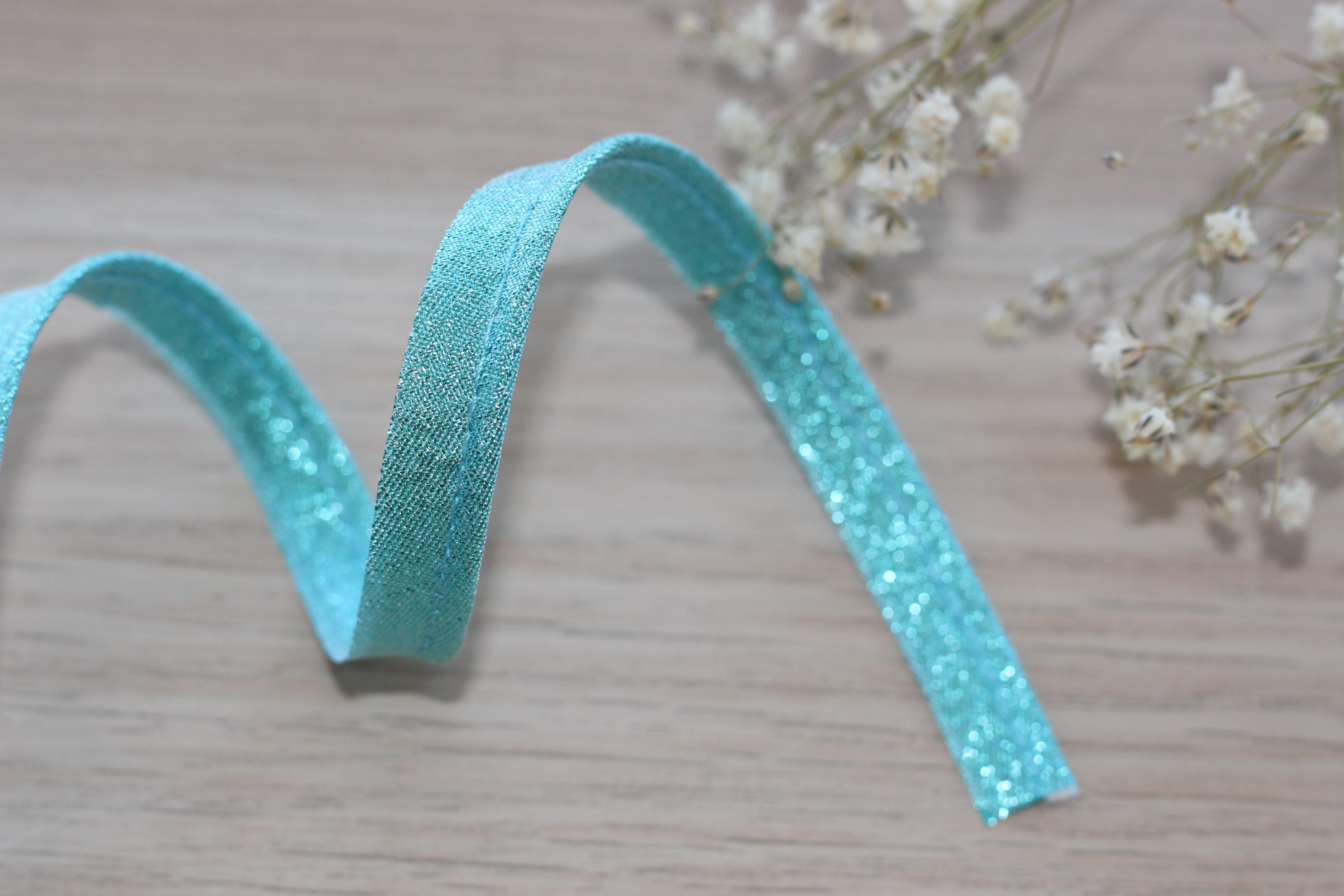 Passepoil Lamé vert d'eau 10mm Col:10317 - L'atelier de Gaspard et Léonie