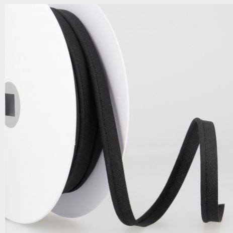 Passepoil Noir 10mm Col:14 (vendu 10cm) - L'atelier de Gaspard et Léonie