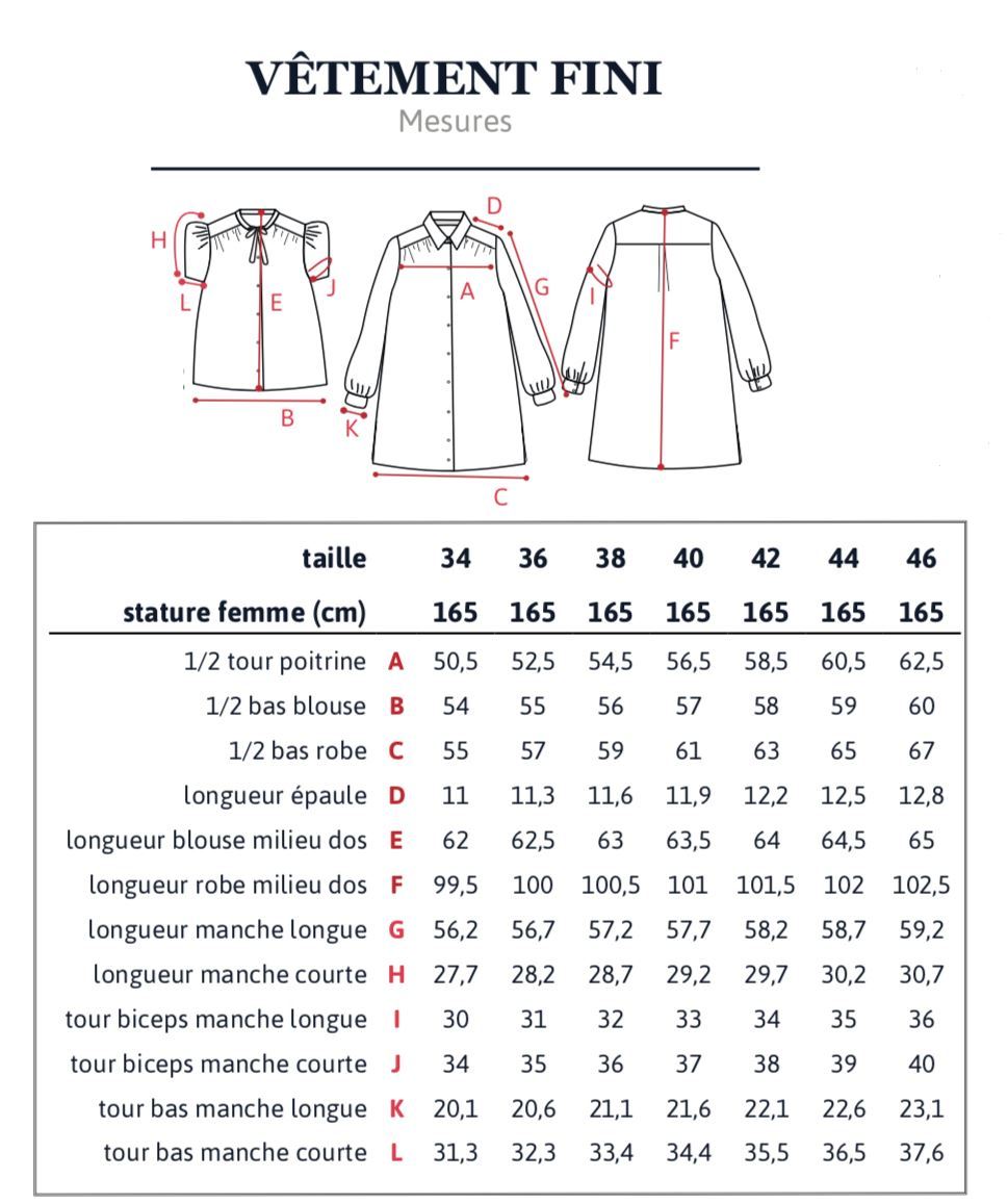 Patron ALEX Mum Robe Blouse Patron de couture pochette - L'atelier de Gaspard et Léonie