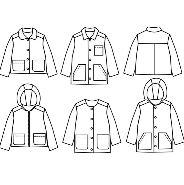 Patron SAM Kids Enfant Veste ou Parka Mixte - L'atelier de Gaspard et Léonie