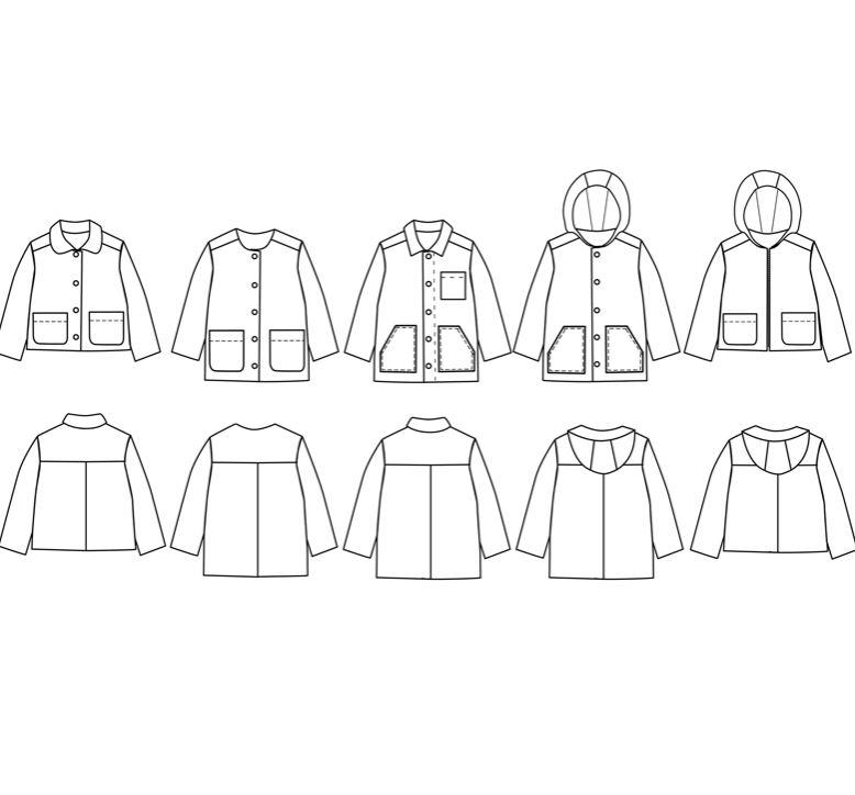 Patron SAM Kids Enfant Veste ou Parka Mixte - L'atelier de Gaspard et Léonie