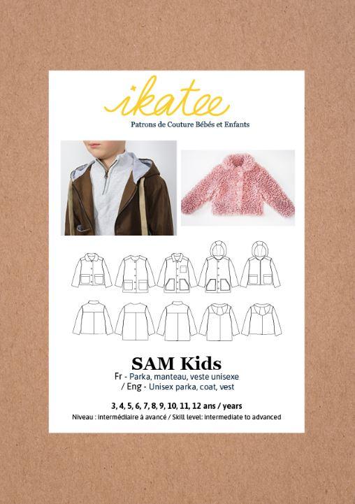 Patron SAM Kids Enfant Veste ou Parka Mixte - L'atelier de Gaspard et Léonie