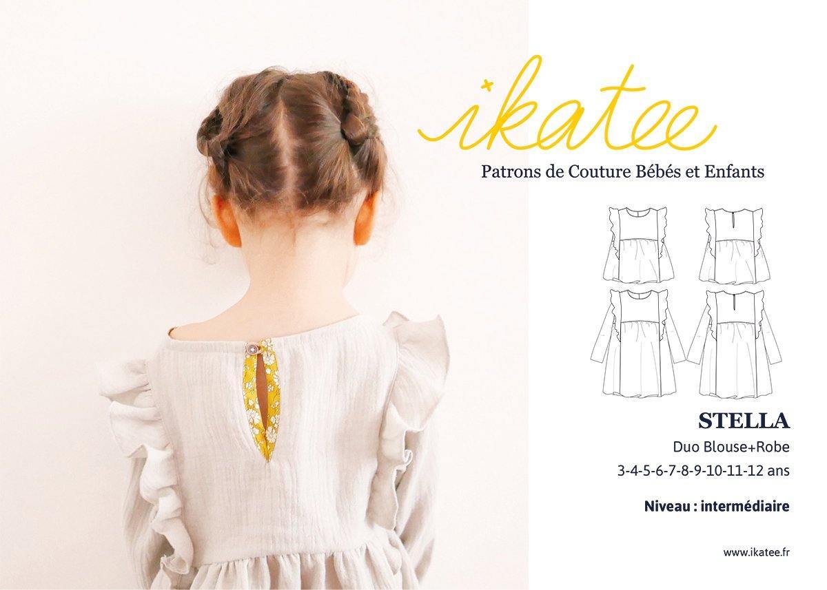 Patron STELLA Enfant Blouse robe - L'atelier de Gaspard et Léonie