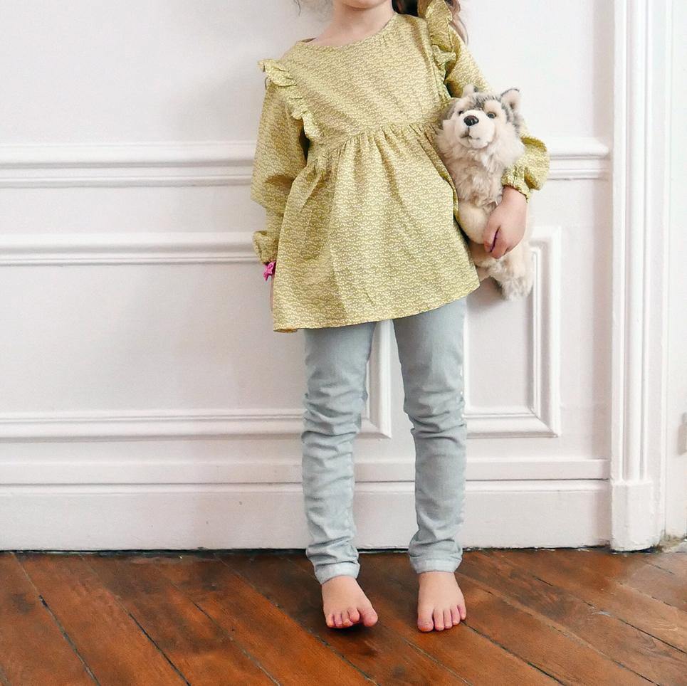 Patron STELLA Enfant Blouse robe - L'atelier de Gaspard et Léonie