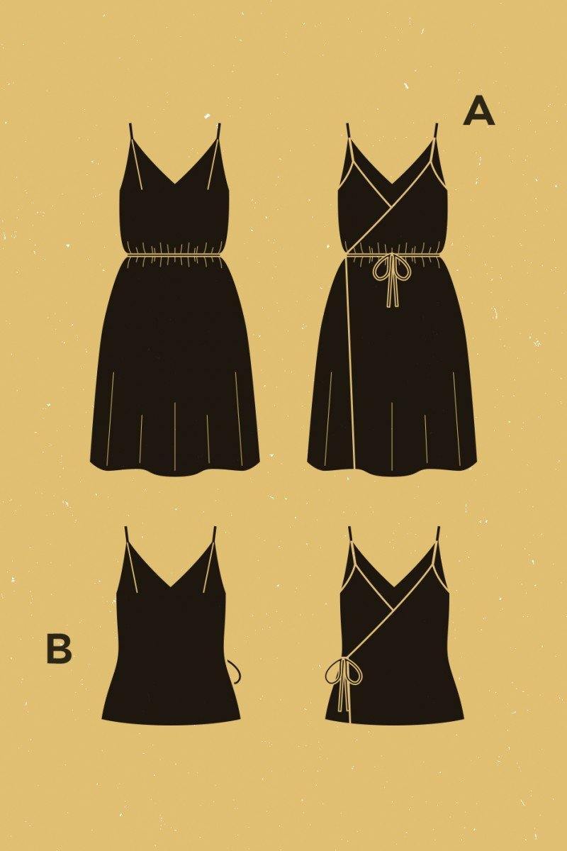 PENSEE Robe patron de couture pochette - L'atelier de Gaspard et Léonie