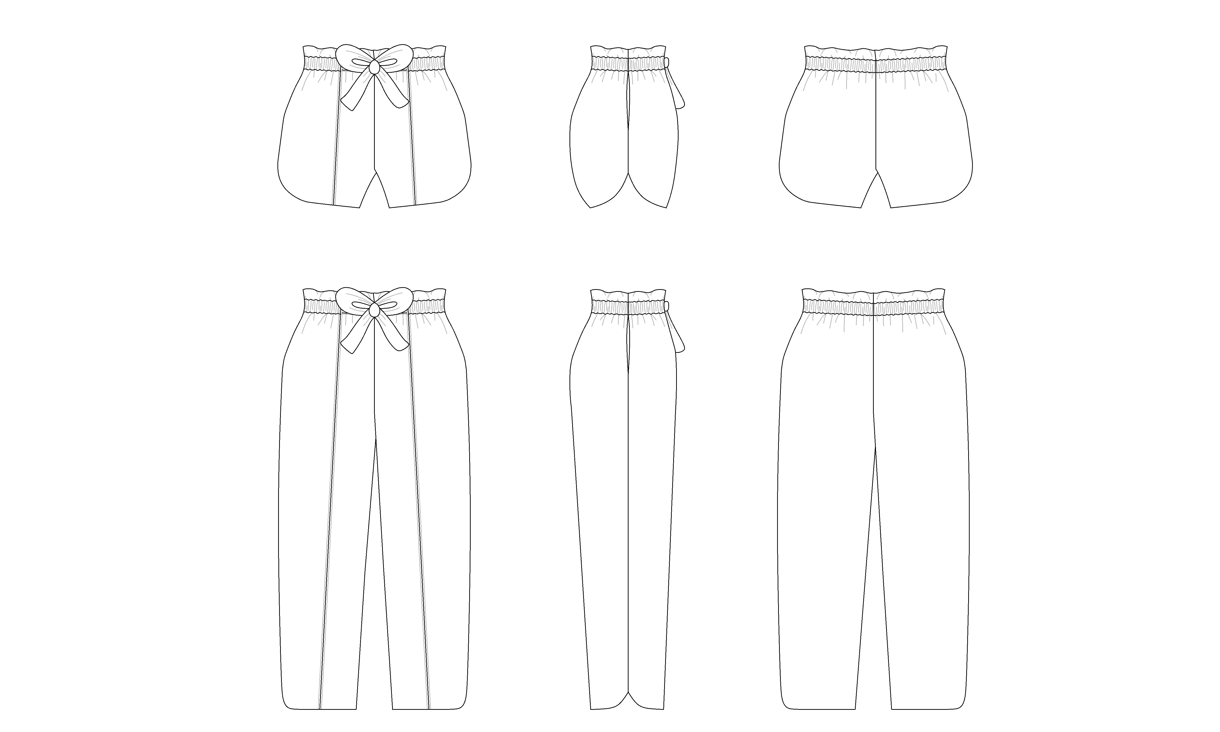 PHOENIX pantalon/short patron de couture pochette Patron de couture Les lubies de Cadia | Gaspard et Léonie Tissus Mercerie Toulouse