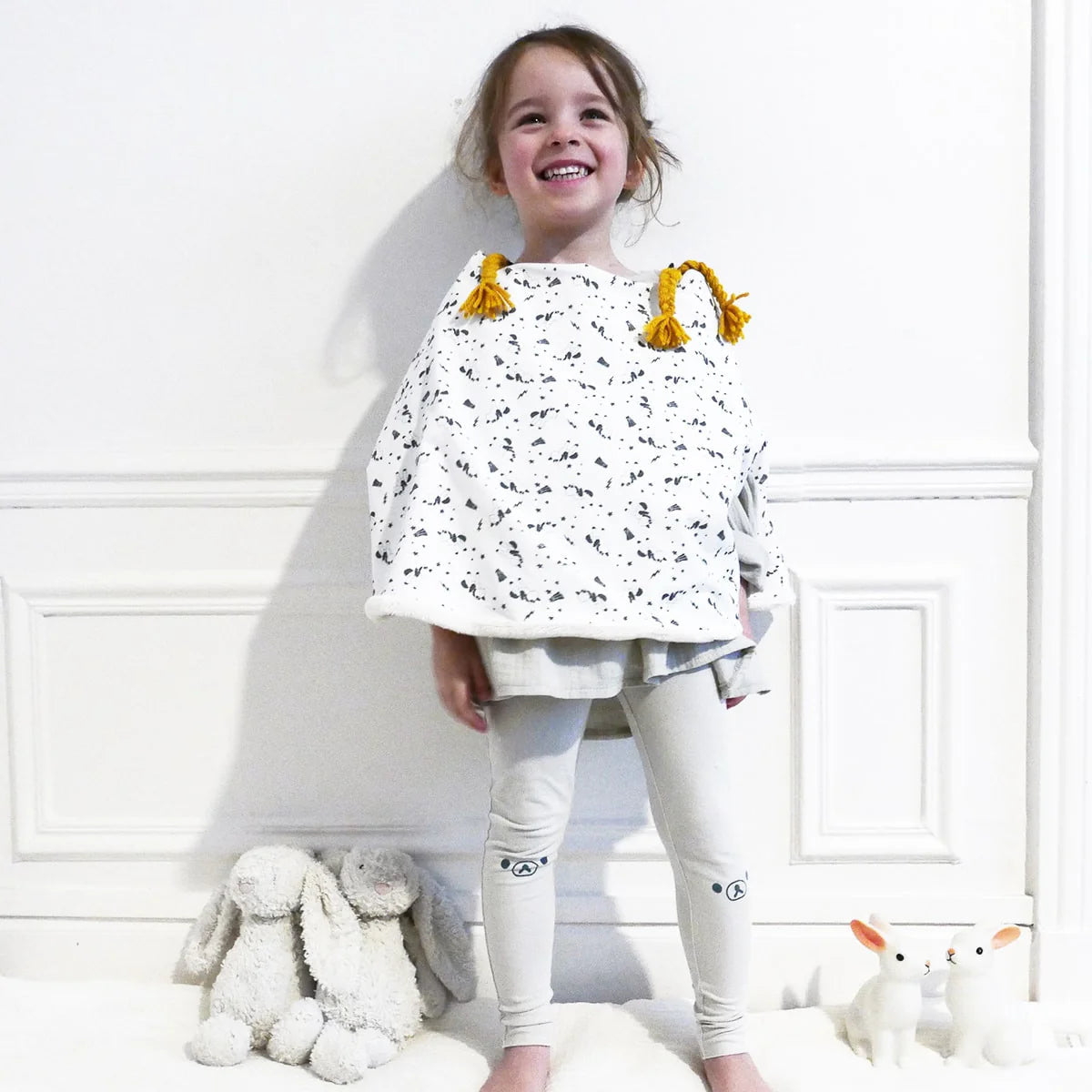 Poncho ASTER - patron de couture pochette - IKATEE Patron de couture Ikatee | Gaspard et Léonie Tissus en ligne et Mercerie à Toulouse