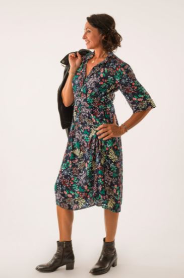 Robe EMMA Patron de couture Pochette - CLEMATISSE PATTERN Patron de couture MAISON FAUVE | Gaspard et Léonie Tissus en ligne et Mercerie à Toulouse