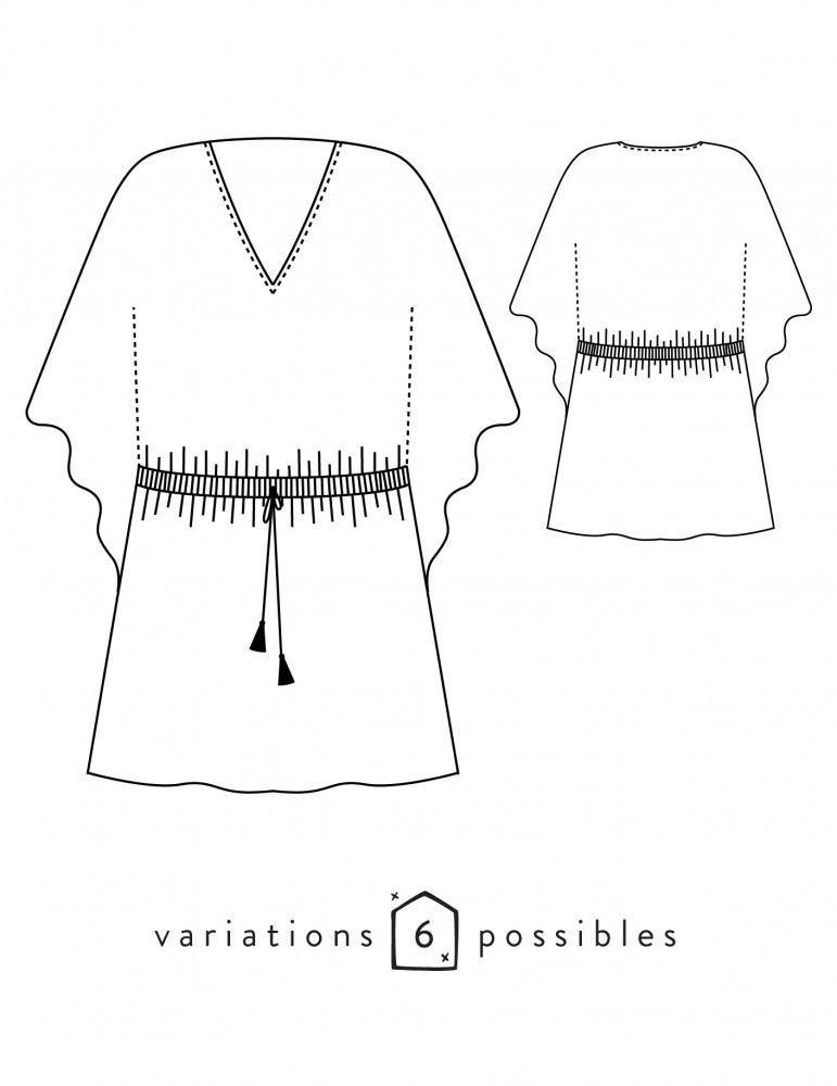 Robe Helios SCAMMIT Patron de couture pochette - L'atelier de Gaspard et Léonie