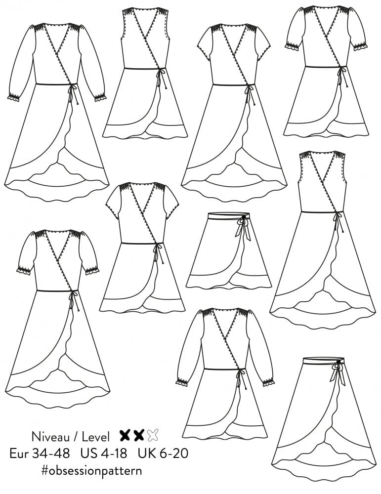 Robe ou Jupe femme OBSESSION Patron de couture pochette - Atelier SCÄMMIT Patron de couture ATELIER SCÄMMIT | Gaspard et Léonie Tissus en ligne et Mercerie à Toulouse