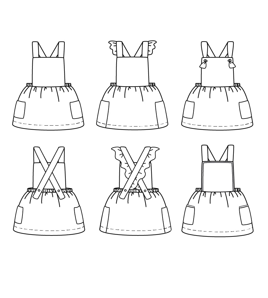 Robe tablier MILANO patron de couture pochette IKATEE Patron de couture Ikatee | Gaspard et Léonie Tissus en ligne et Mercerie à Toulouse