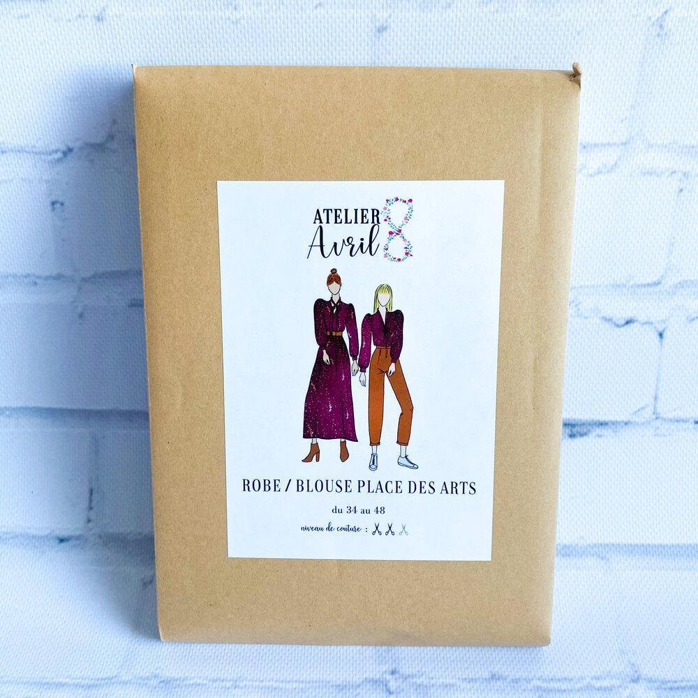 Robe/Blouse PLACE DES ARTS Patron de couture pochette - L'atelier de Gaspard et Léonie