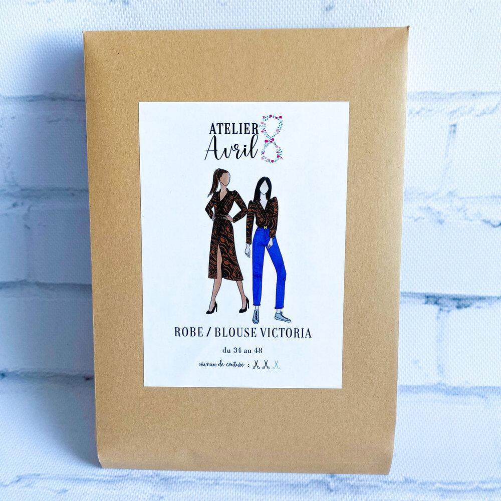 Robe/Blouse VICTORIA Patron de couture pochette - L'atelier de Gaspard et Léonie