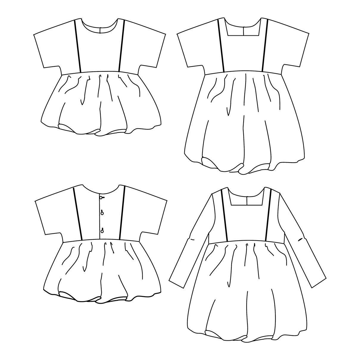 SAKURA Blouse/Robe patron de couture pochette Patron de couture Ikatee | Gaspard et Léonie Tissus Mercerie Toulouse