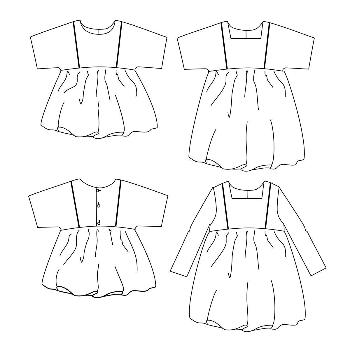 SAKURA KIDS Enfant Blouse/Robe patron de couture pochette Patron de couture Ikatee | Gaspard et Léonie Tissus Mercerie Toulouse