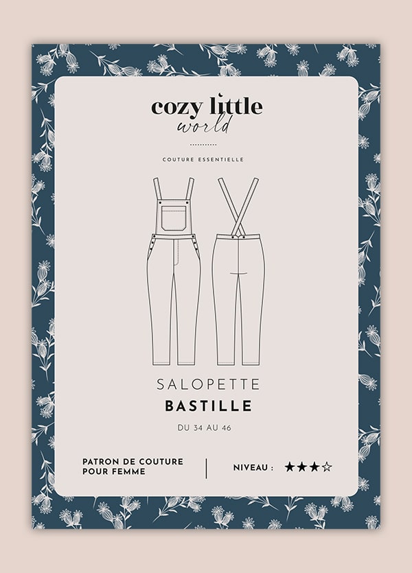 Salopette BASTILLE Patron de couture Pochette - Cozy Little World Patron de couture COZY LITTLE WORLD | Gaspard et Léonie Tissus en ligne et Mercerie à Toulouse