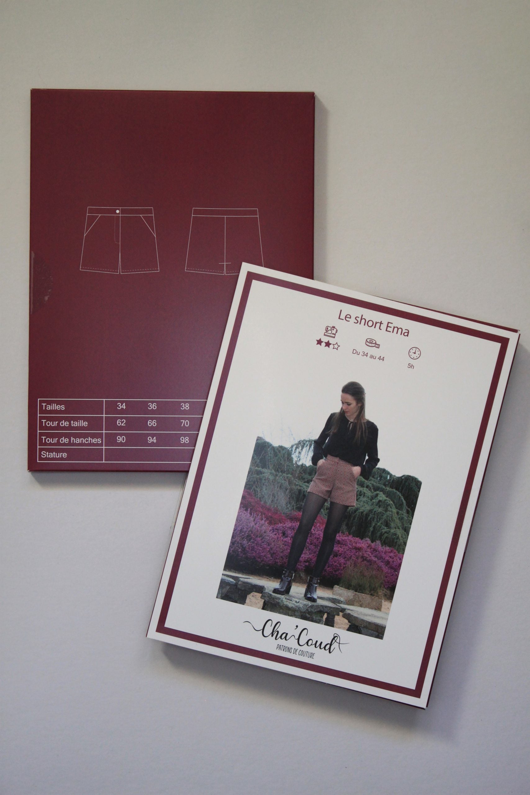 Short EMA Femme - Patron de couture pochette - CHA'COUD Patron de couture Cha'Coud | Gaspard et Léonie Tissus en ligne et Mercerie à Toulouse
