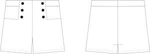 Short IRIS Femme - Patron de couture pochette - CHA'COUD Patron de couture Cha'Coud | Gaspard et Léonie Tissus en ligne et Mercerie à Toulouse