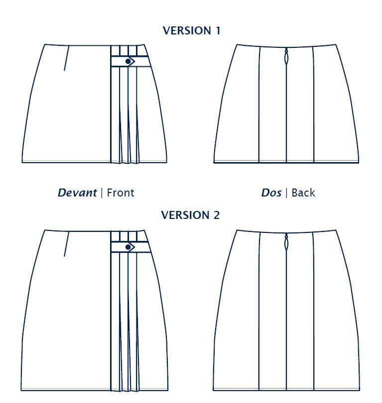 STACEY Jupe patron de couture pochette Patron de couture Les lubies de Cadia | Gaspard et Léonie Tissus Mercerie Toulouse