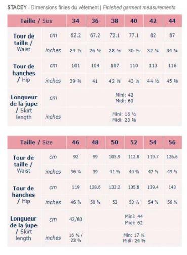 STACEY Jupe patron de couture pochette Patron de couture Les lubies de Cadia | Gaspard et Léonie Tissus Mercerie Toulouse
