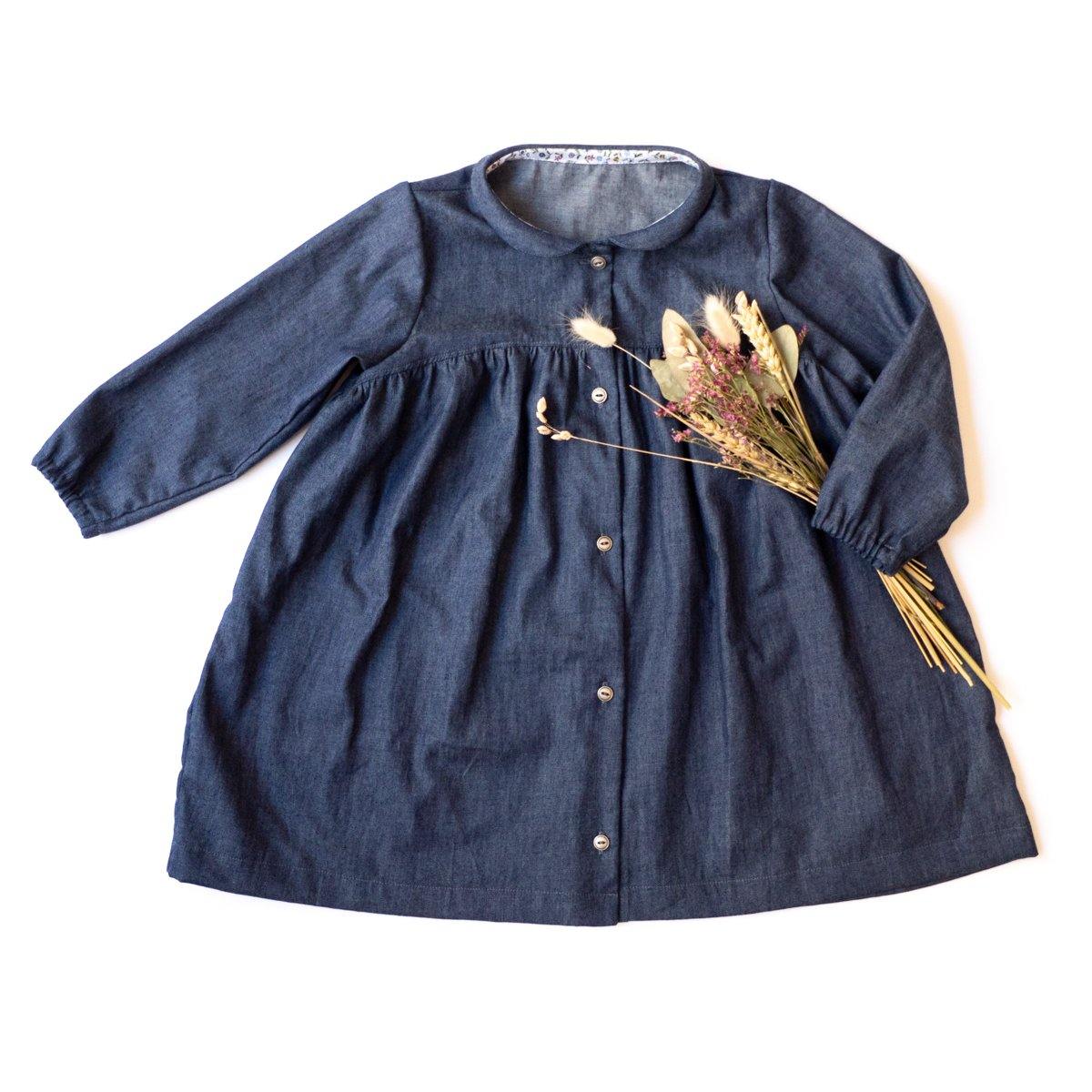 STOCKHOLM KIDS Blouse ou robe fille Patron de couture pochette - L'atelier de Gaspard et Léonie