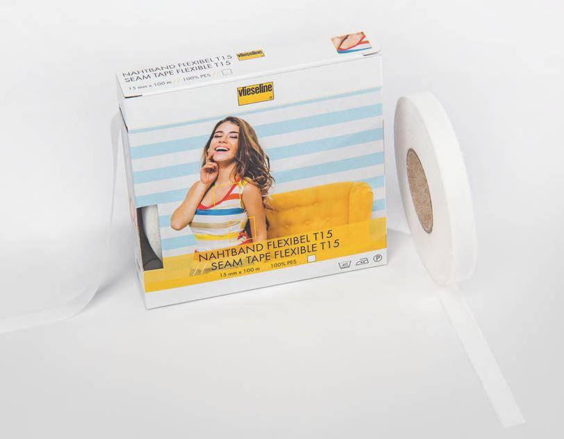 Support Droit fil Extensible T15 VLIESELINE blanc (Vendu x10cm) - L'atelier de Gaspard et Léonie