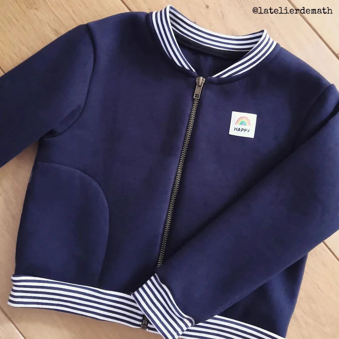 Sweat Bomber JULES - patron de couture pochette - IKATEE Patron de couture Ikatee | Gaspard et Léonie Tissus en ligne et Mercerie à Toulouse