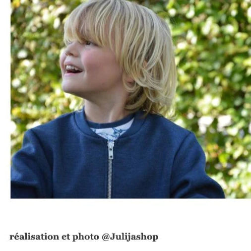 Sweat Bomber JULES - patron de couture pochette - IKATEE Patron de couture Ikatee | Gaspard et Léonie Tissus en ligne et Mercerie à Toulouse