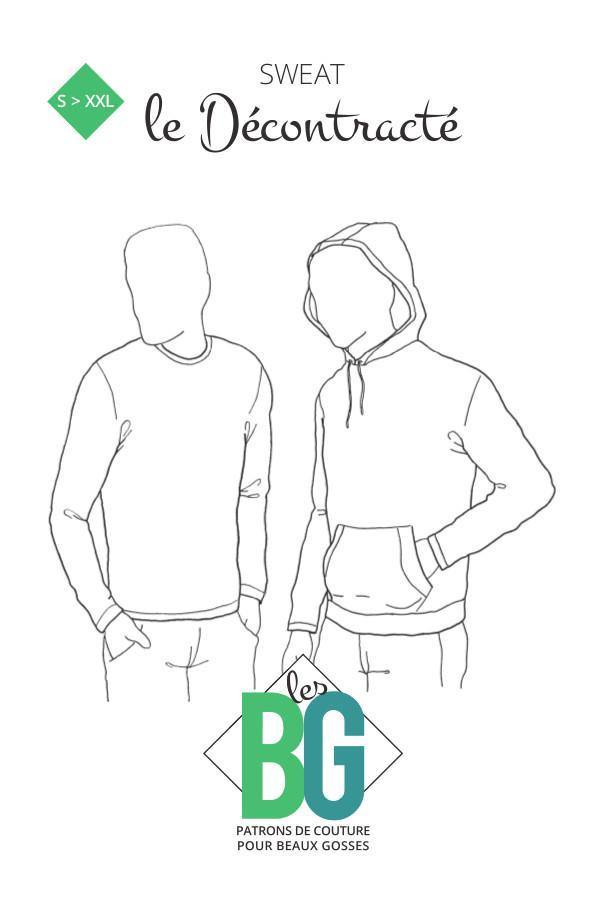 Sweat LE DECONTRACTÉ Patron de couture pochette - L'atelier de Gaspard et Léonie