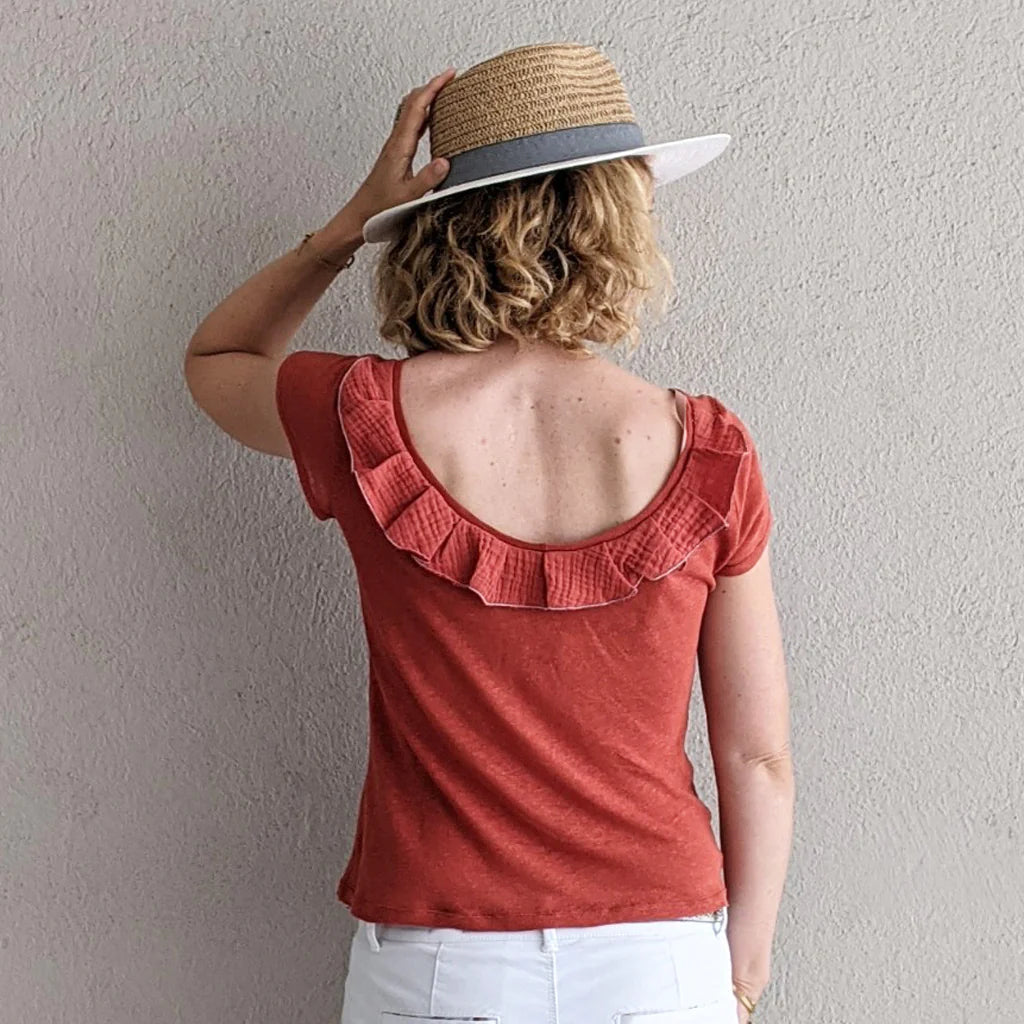 T-Shirt CAMELIA Patron de couture pochette - SUPER BISON Patron de couture SUPER BISON | Gaspard et Léonie Tissus en ligne et Mercerie à Toulouse