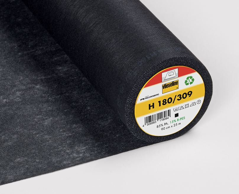 Thermocollant H180 VLIESELINE Noir (Vendu x10cm) Mercerie VLIESELINE | Gaspard et Léonie Tissus en ligne et Mercerie à Toulouse