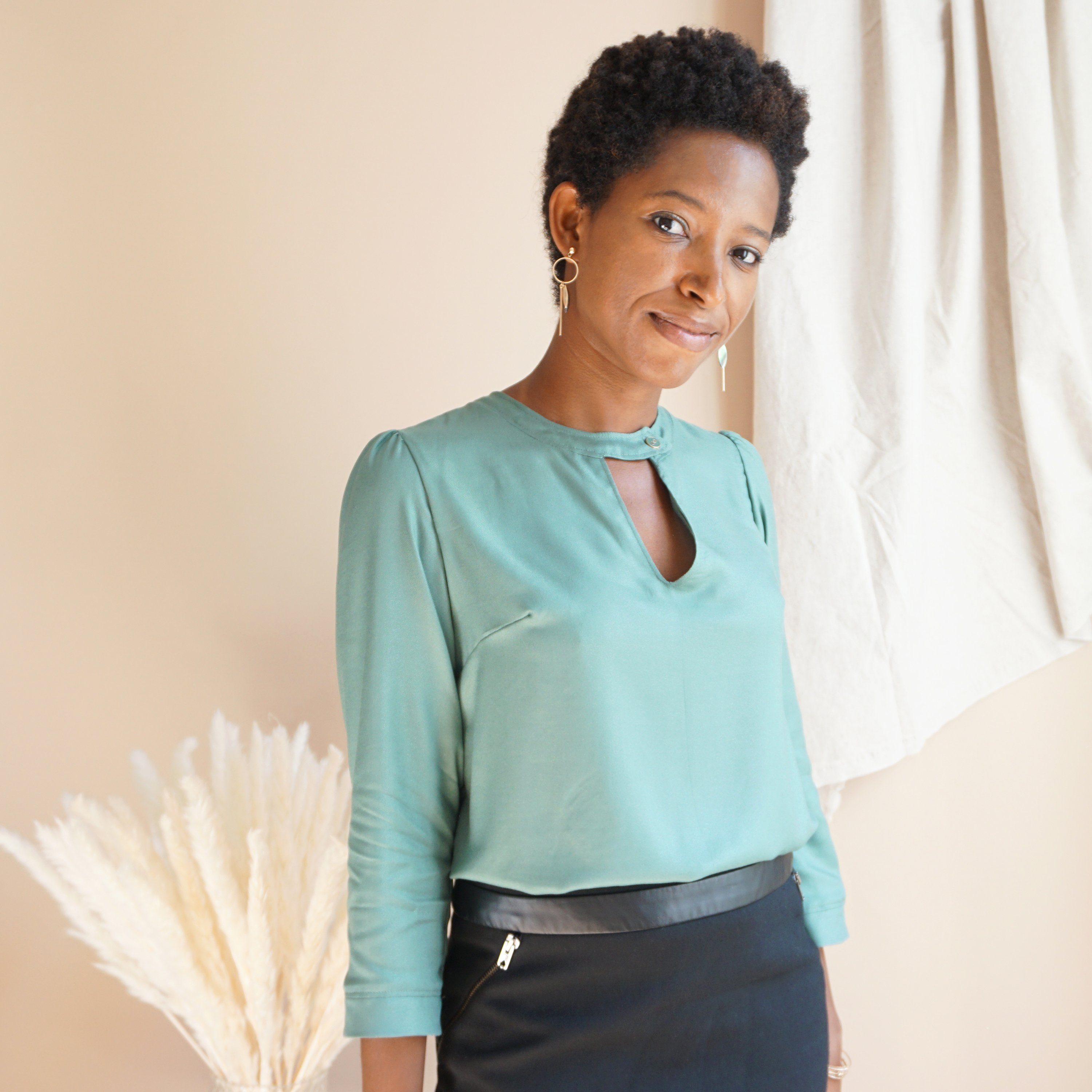 TIGA blouse/robe-chemise patron de couture pochette Patron de couture Les lubies de Cadia | Gaspard et Léonie Tissus Mercerie Toulouse