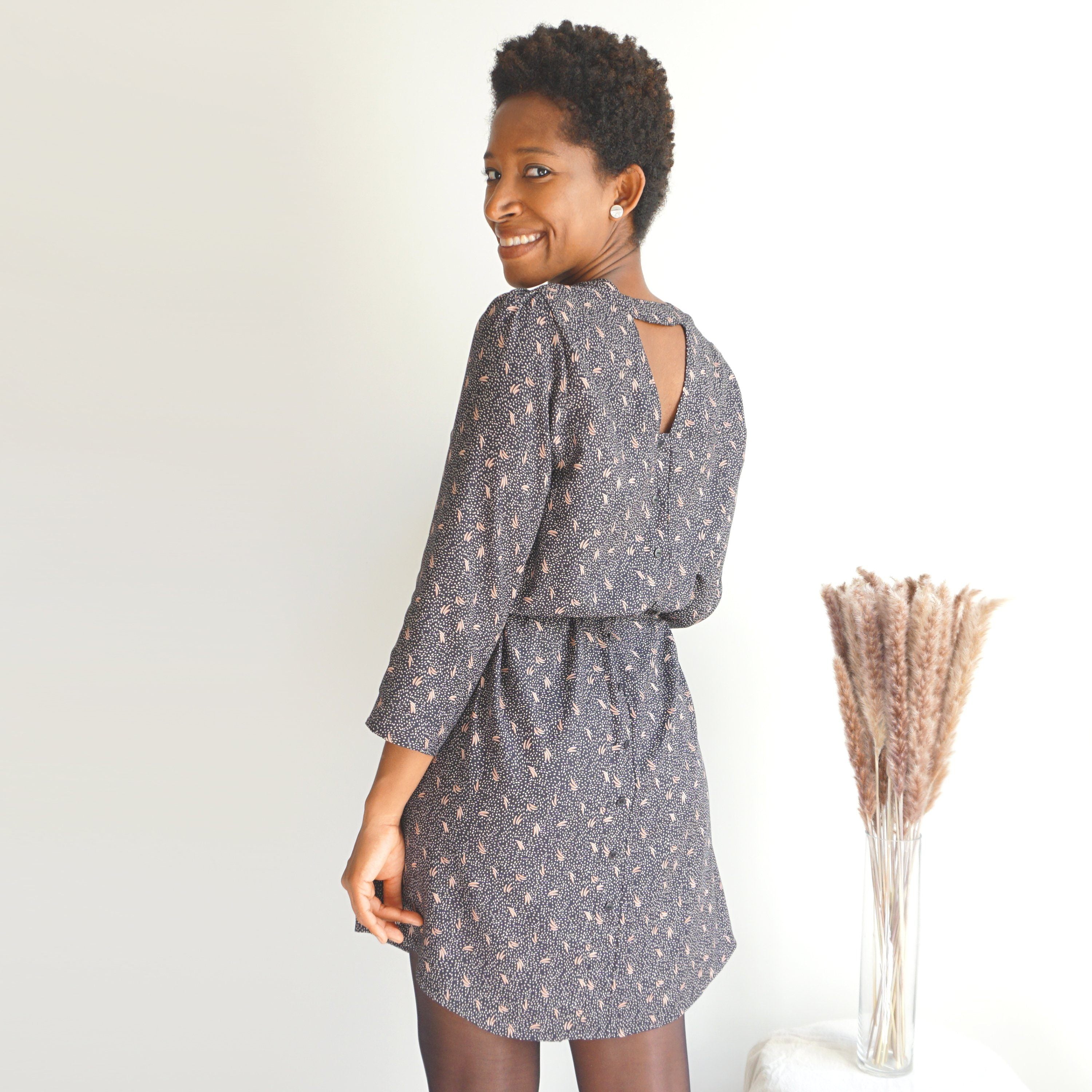 TIGA blouse/robe-chemise patron de couture pochette Patron de couture Les lubies de Cadia | Gaspard et Léonie Tissus Mercerie Toulouse