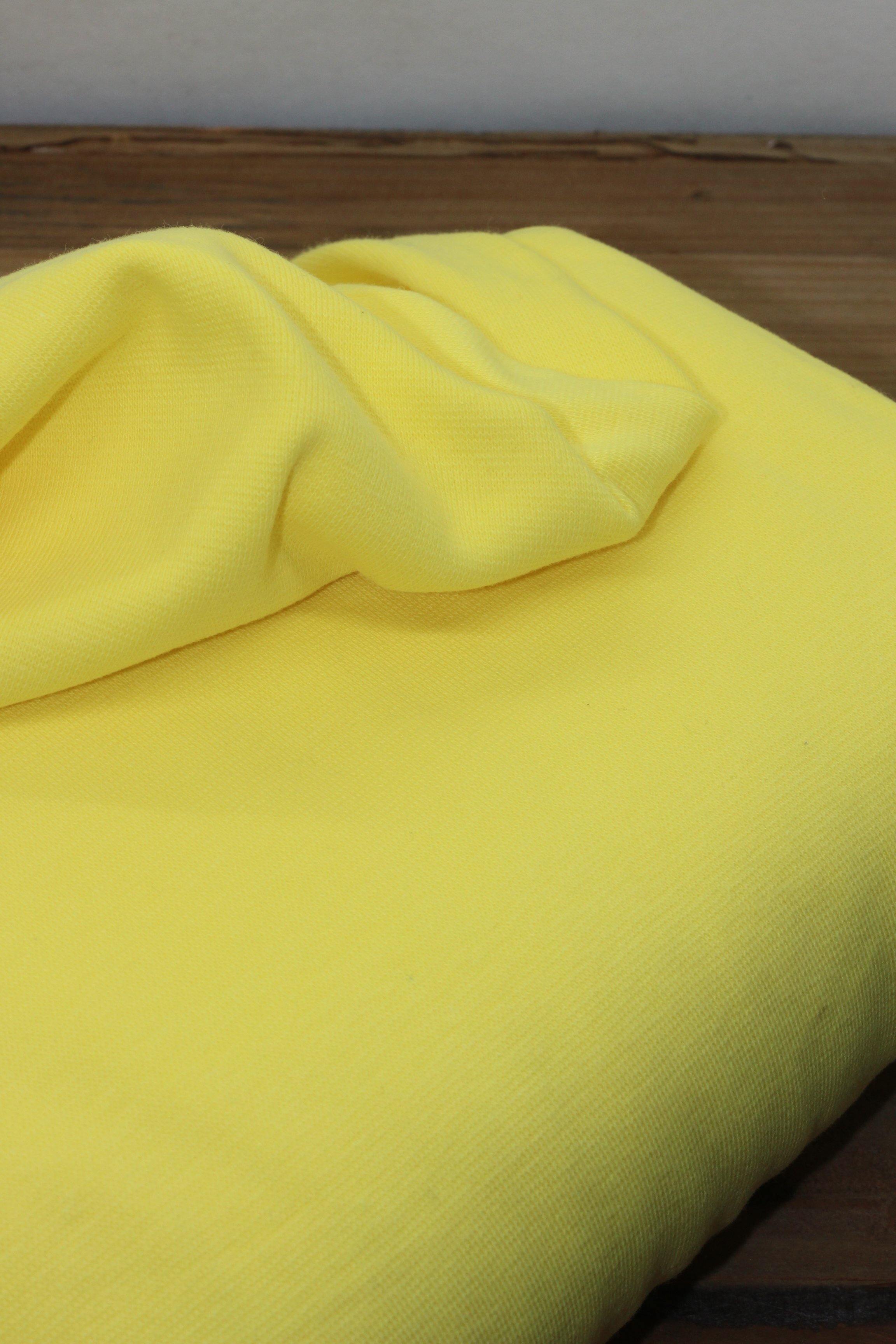 Tissu Bord Côte Jaune - ROBIN (Vendu x10cm) - L'atelier de Gaspard et Léonie