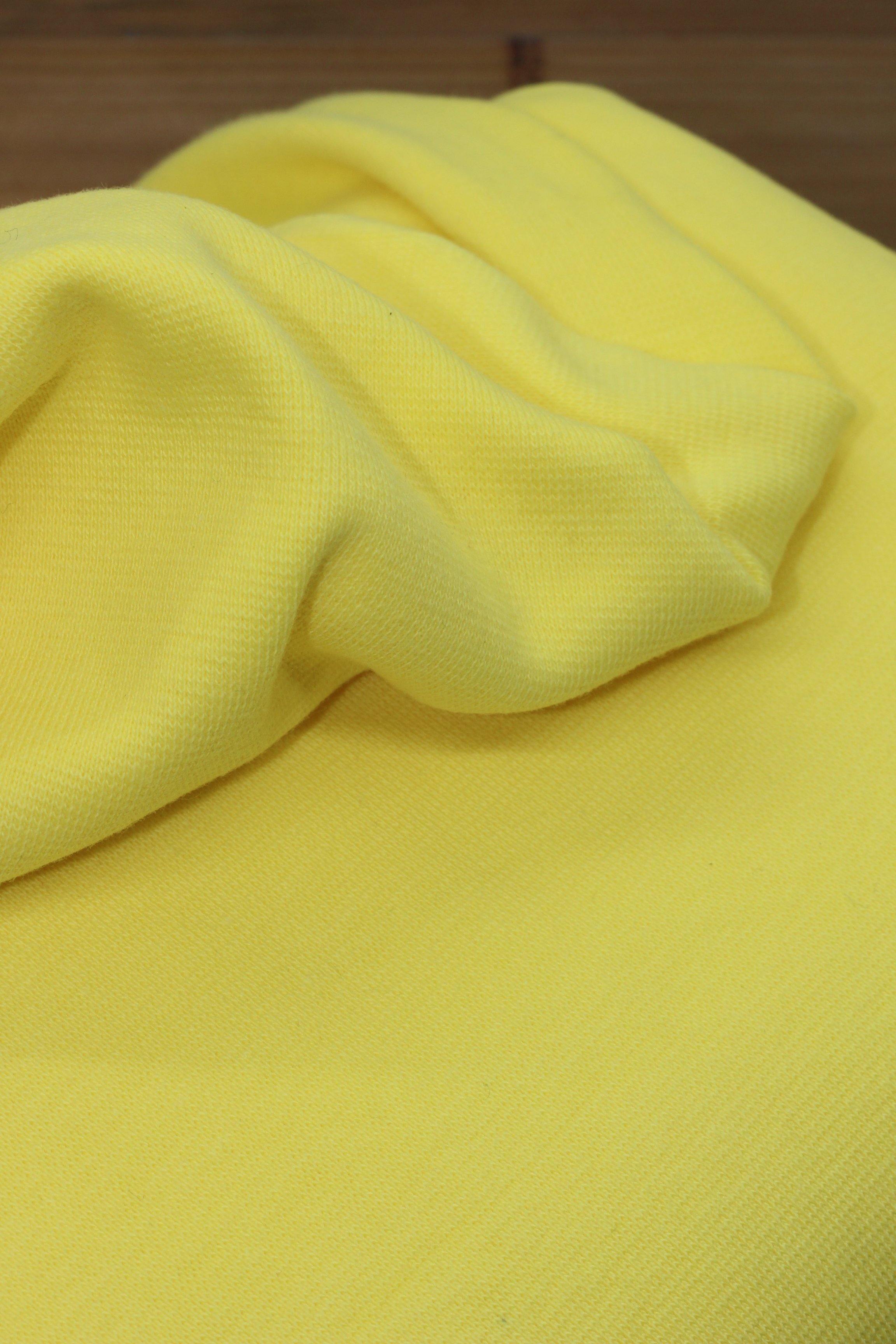 Tissu Bord Côte Jaune - ROBIN (Vendu x10cm) - L'atelier de Gaspard et Léonie