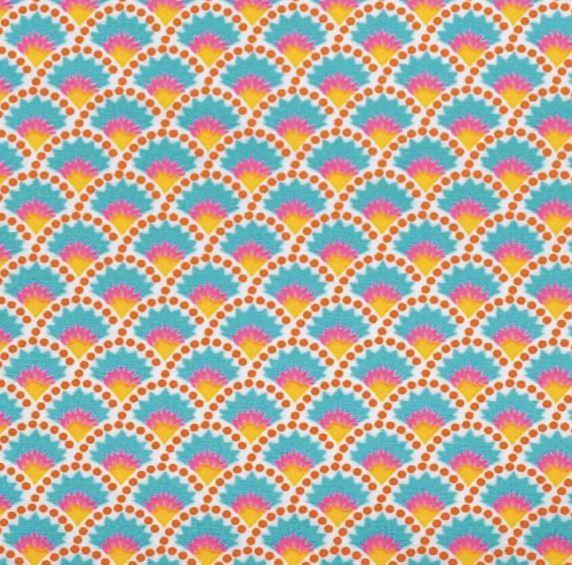 Tissu coton Enduit WASABI Blanc (Vendu x10cm) - L'atelier de Gaspard et Léonie