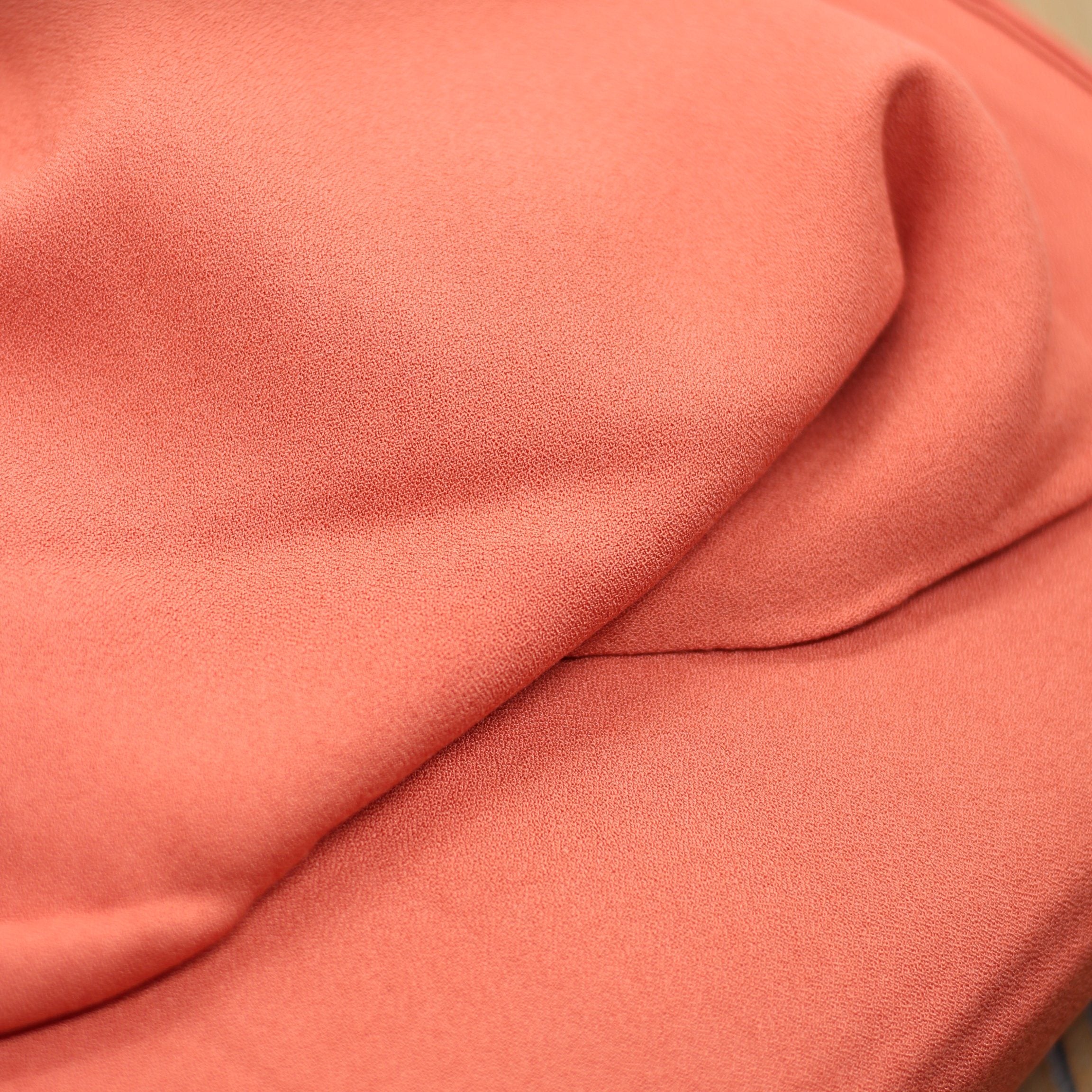 Tissu Crêpe de viscose - Terracotta - VIKKI (Vendu x10cm) Tissus Sélection _FIBRE MOOD | Gaspard et Léonie Tissus Mercerie Toulouse