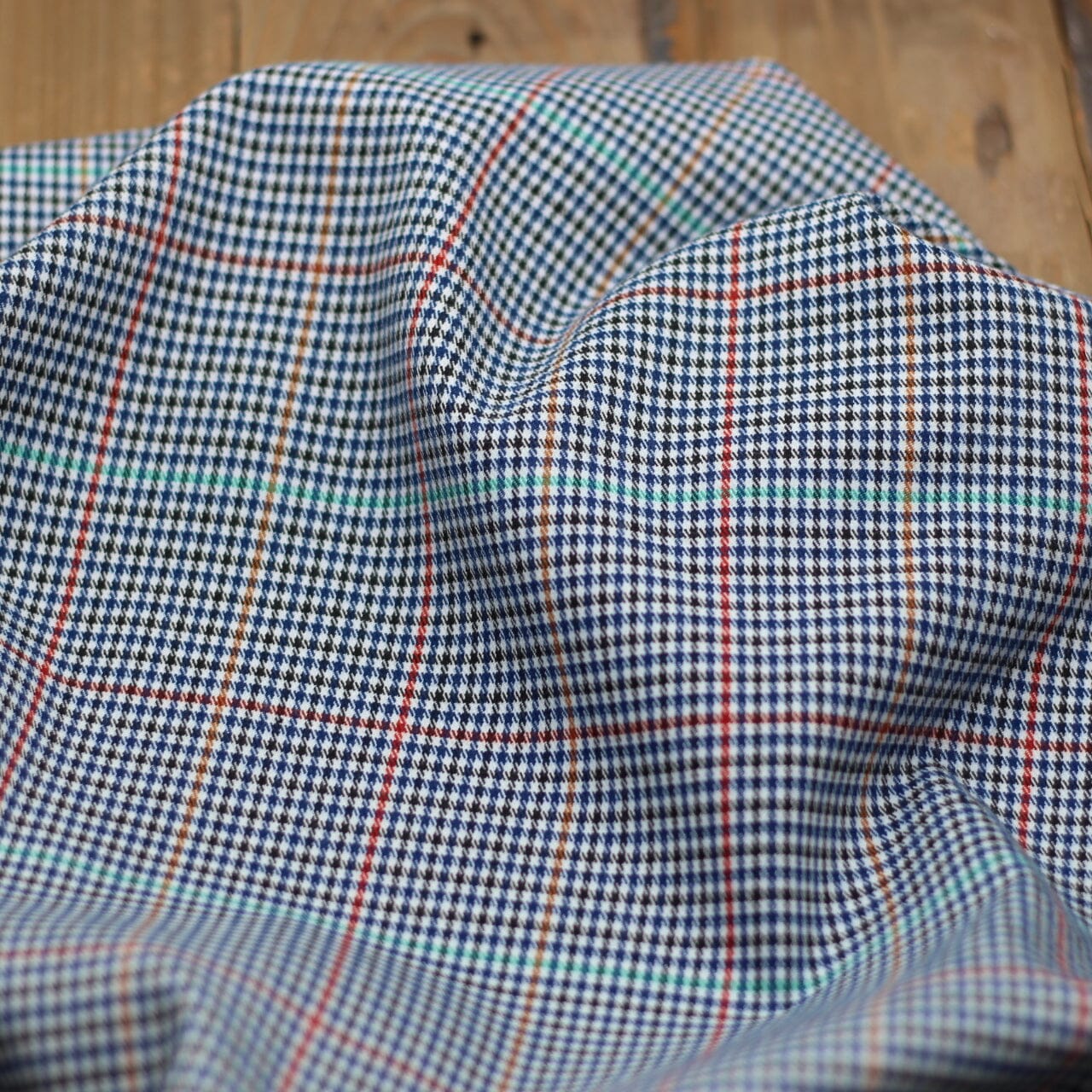 Tissu flanelle Tartan - ANDY - Bleu Marine/noir (Vendu x10cm) Tissus Sélection Gaspard & Léonie | Gaspard et Léonie Tissus en ligne et Mercerie à Toulouse