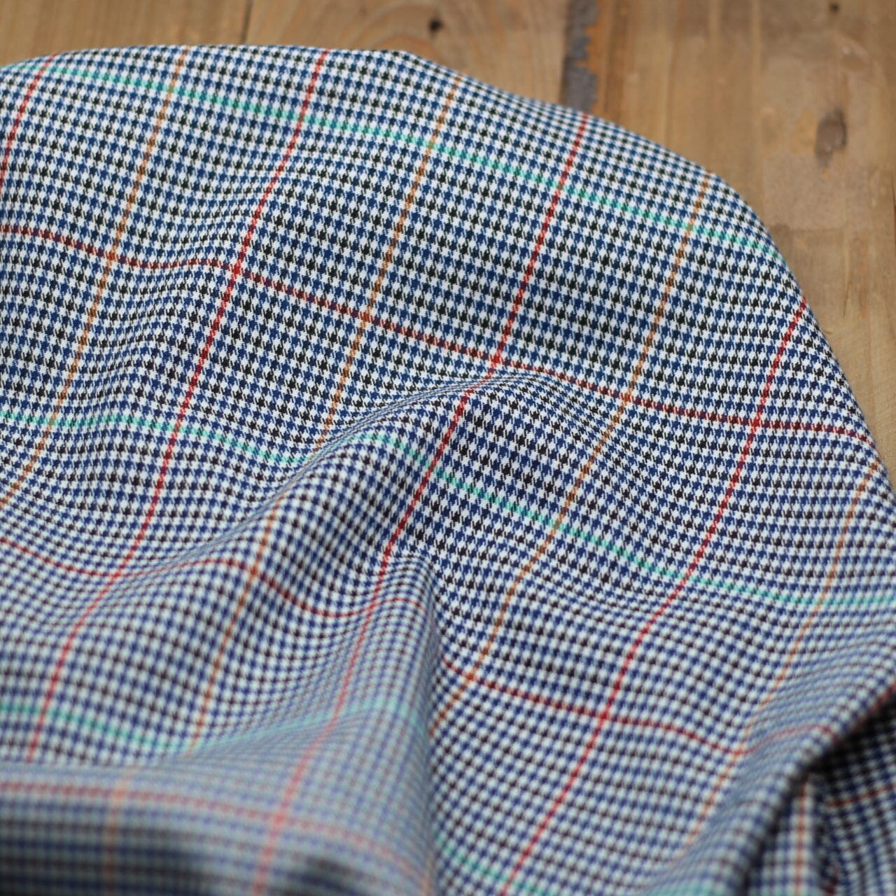 Tissu flanelle Tartan - ANDY - Bleu Marine/noir (Vendu x10cm) Tissus Sélection Gaspard & Léonie | Gaspard et Léonie Tissus en ligne et Mercerie à Toulouse