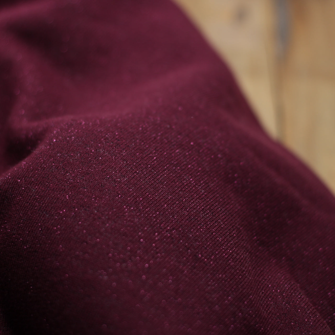 Tissu French Terry Glitter Bordeaux Lie de vin (Vendu x10cm) Tissus Sélection Gaspard & Léonie | Gaspard et Léonie Tissus en ligne et Mercerie à Toulouse