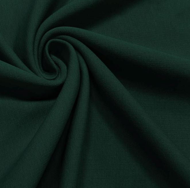 Tissu French Terry Uni - Vert forêt (Vendu x10cm) Tissus Sélection Gaspard & Léonie | Gaspard et Léonie Tissus en ligne et Mercerie à Toulouse