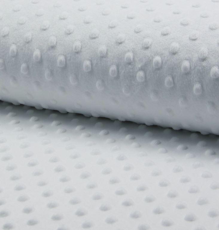 Tissu Polaire MINKY Blanche (Vendu x10cm) - L'atelier de Gaspard et Léonie