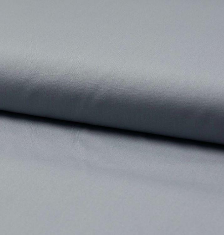 Tissu popeline de coton uni Gris argent (Vendu x10cm) - L'atelier de Gaspard et Léonie