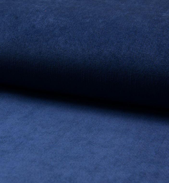 Tissu Velours milleraies Navy (vendu x10cm) - L'atelier de Gaspard et Léonie